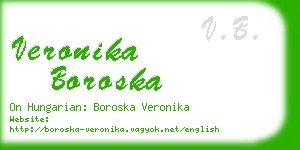 veronika boroska business card